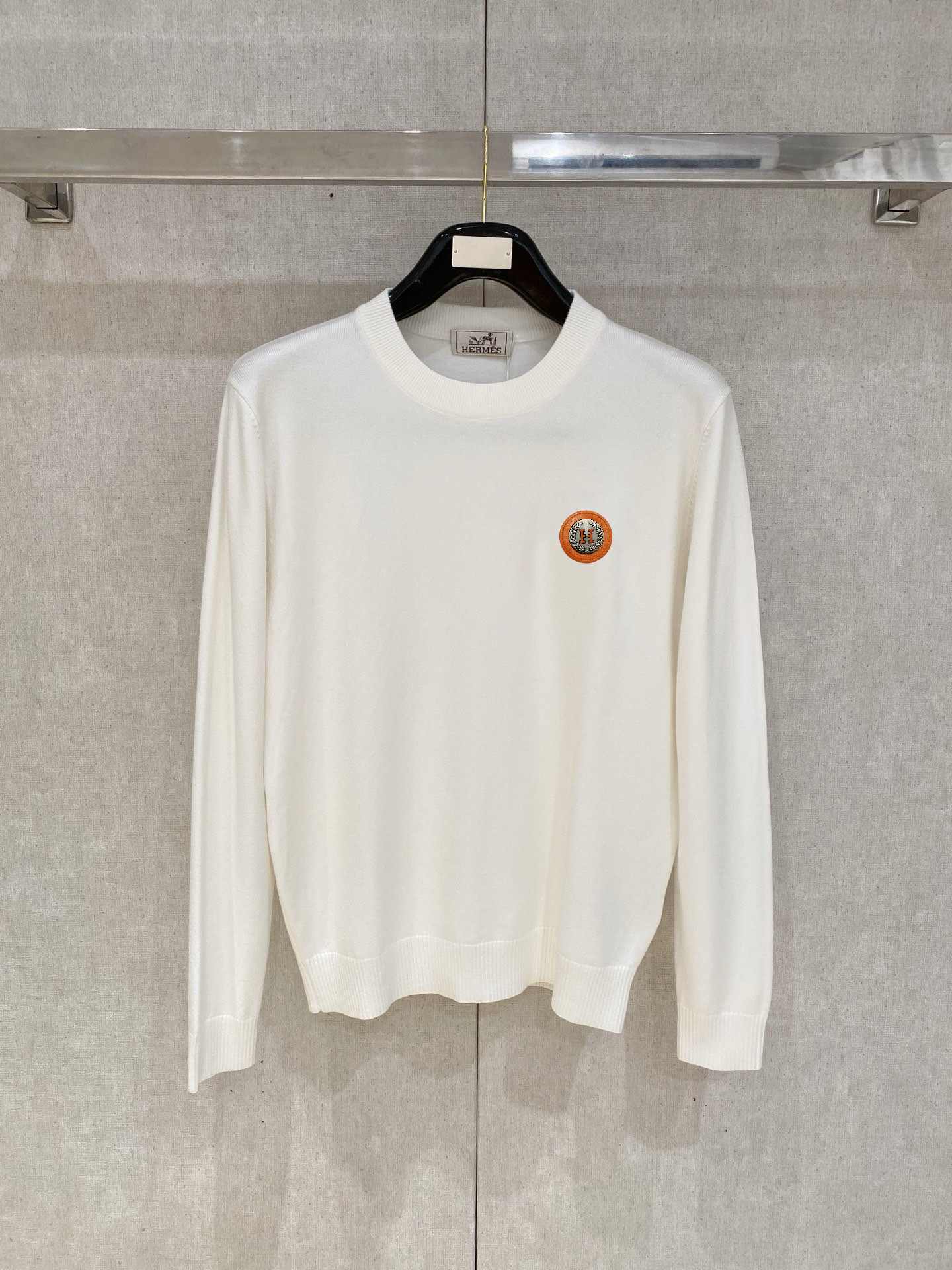 Hermes Embroidered Logo Sweater