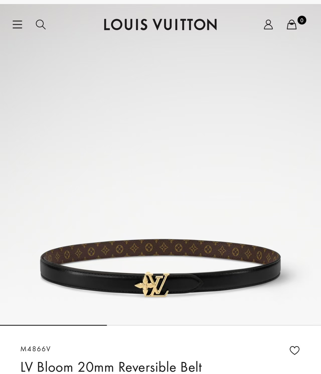 Louis Vuitton Belt – 20mm