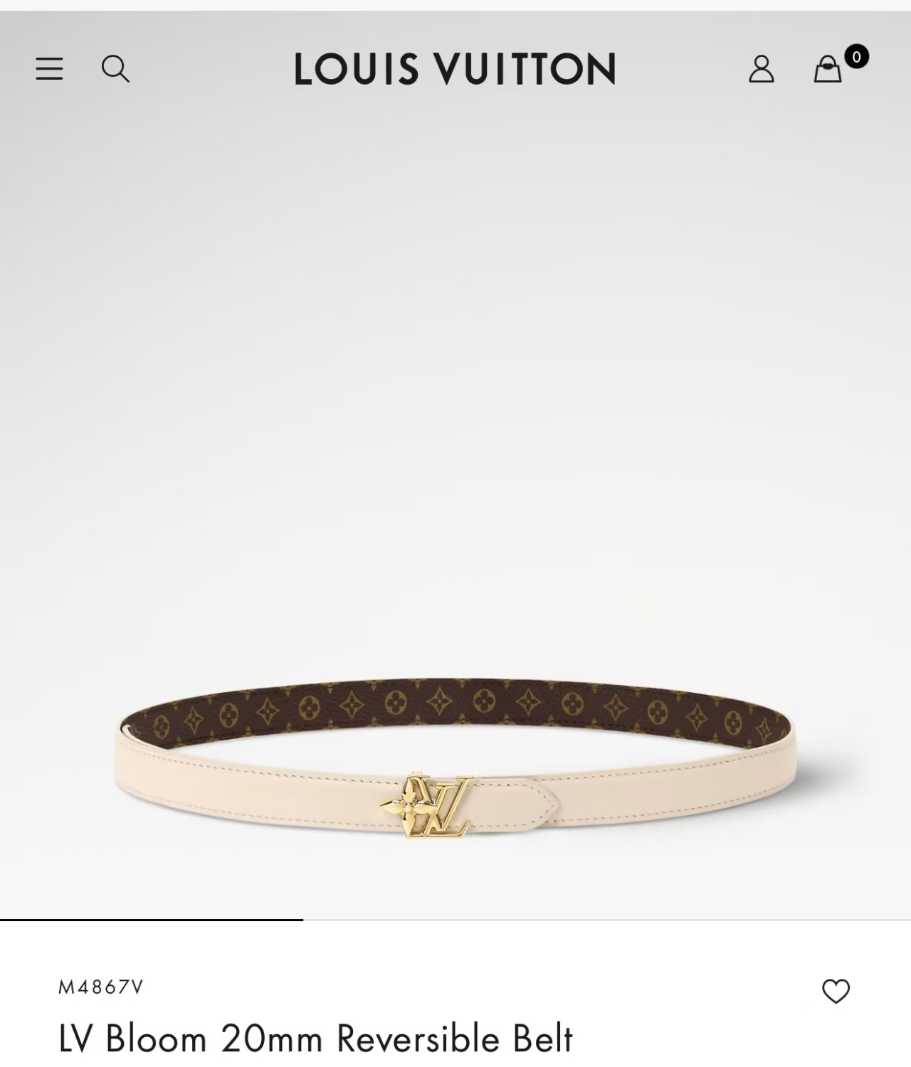 Louis Vuitton Belt – 20mm