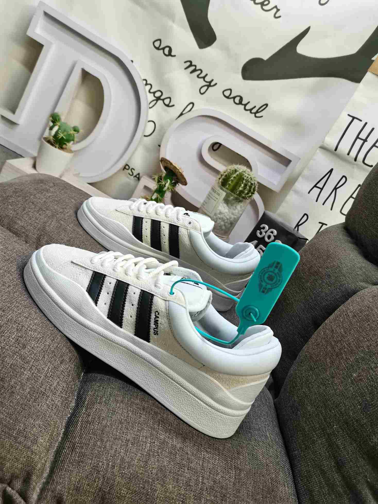 adidas Bad Bunny x Campus Light Cloud White Shoes - FZ5823