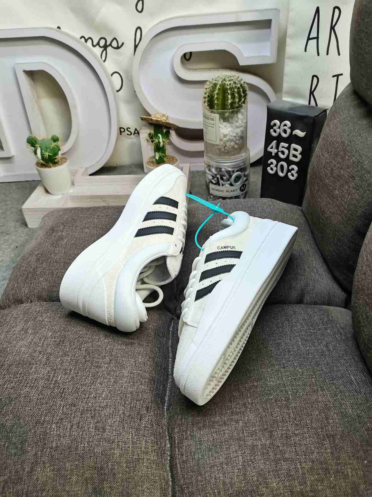 adidas Bad Bunny x Campus Light Cloud White Shoes - FZ5823