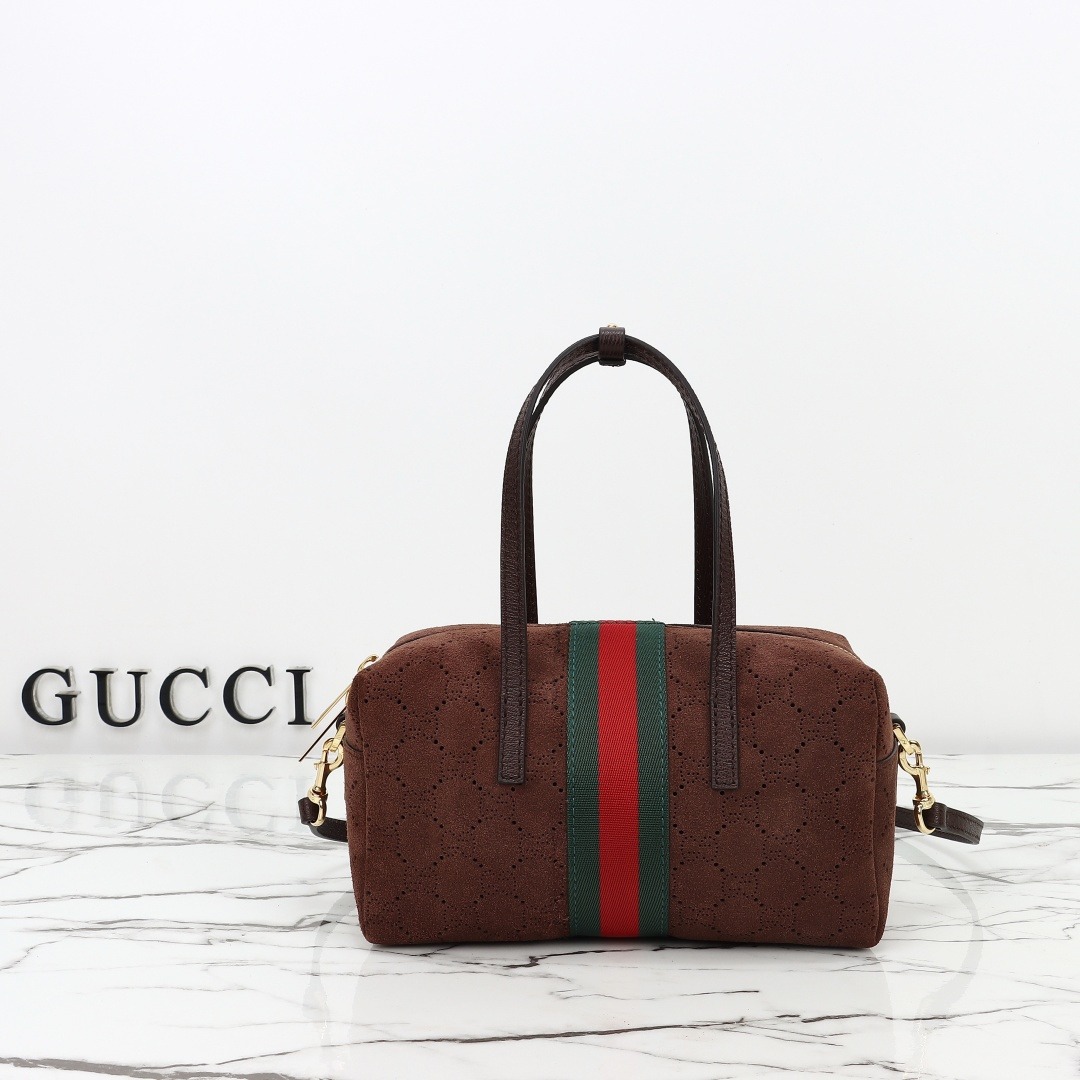 Gucci Small Boston Bag with Web โ A0070T