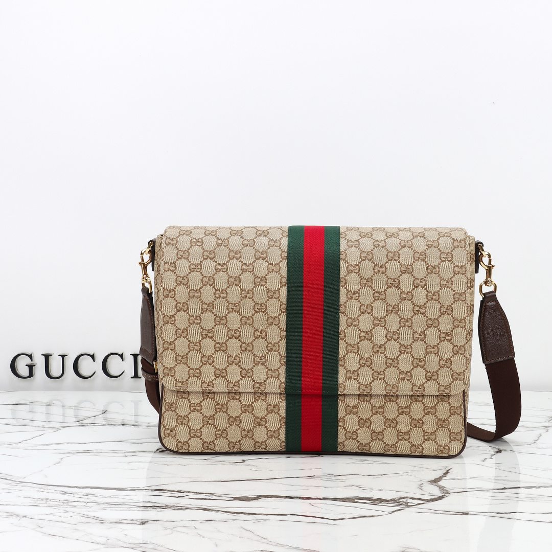 Gucci Medium Crossbody Bag with Web — A006JE