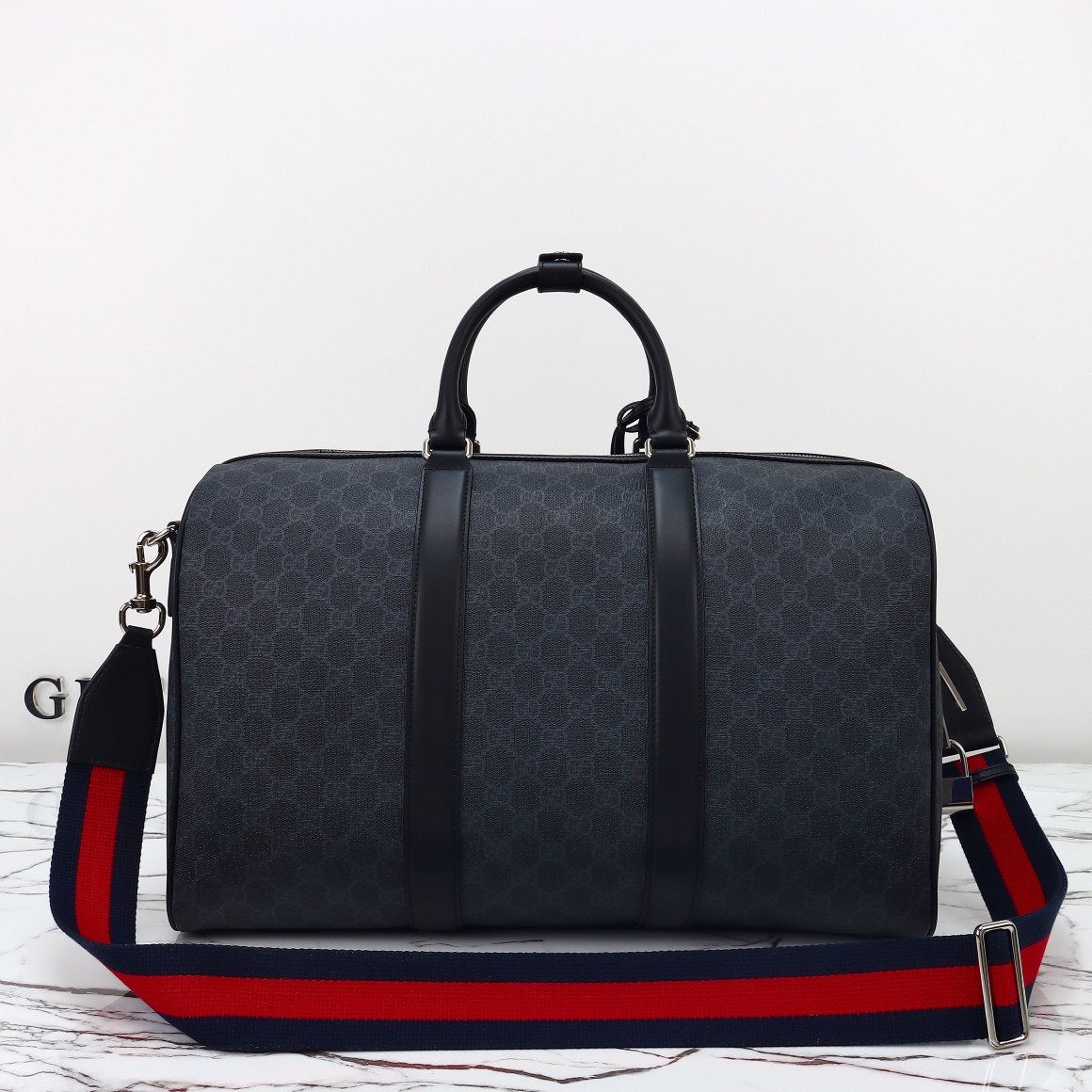 Gucci GG Black Medium Duffle Bag — 792074