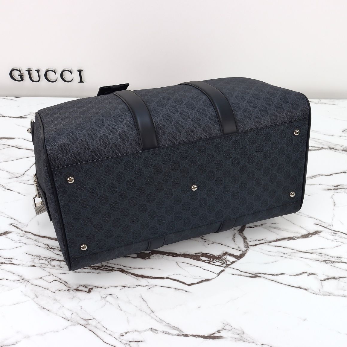 Gucci GG Black Medium Duffle Bag — 792074