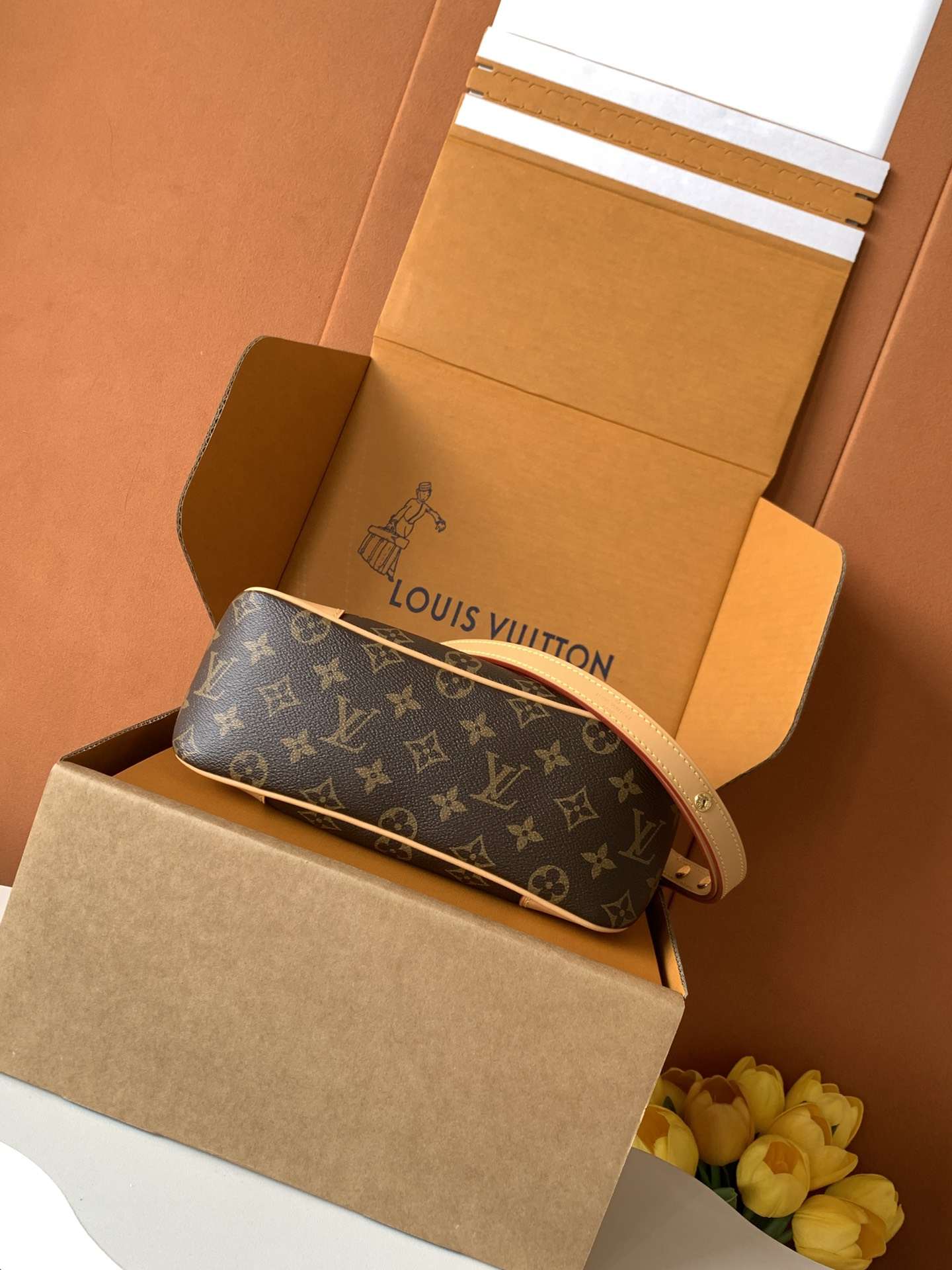 Louis Vuitton Boulogne PM Shoulder Bag, Natural-Tone Trim — M45832