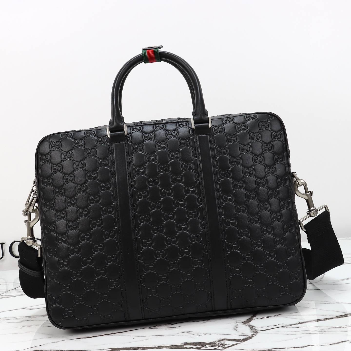 Gucci GG Emblem Large Briefcase — 850222