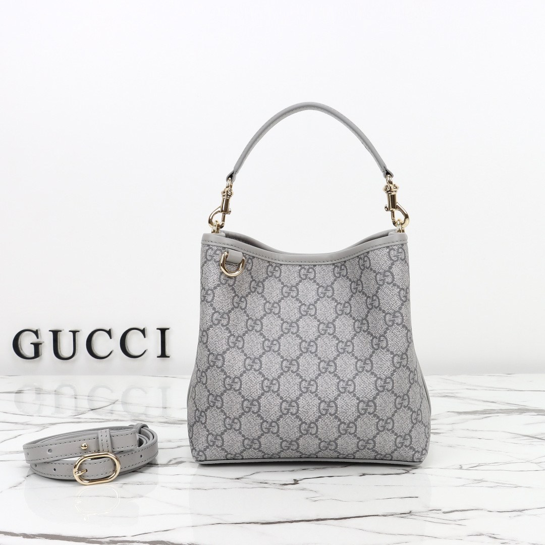 Gucci GG Emblem small bucket bag โ 815118