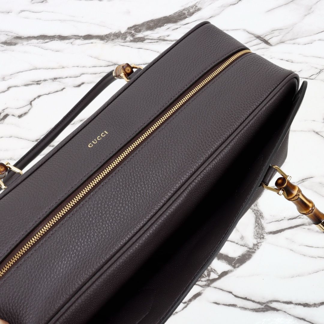 Gucci Large Boston Bag with Bamboo — A006OD