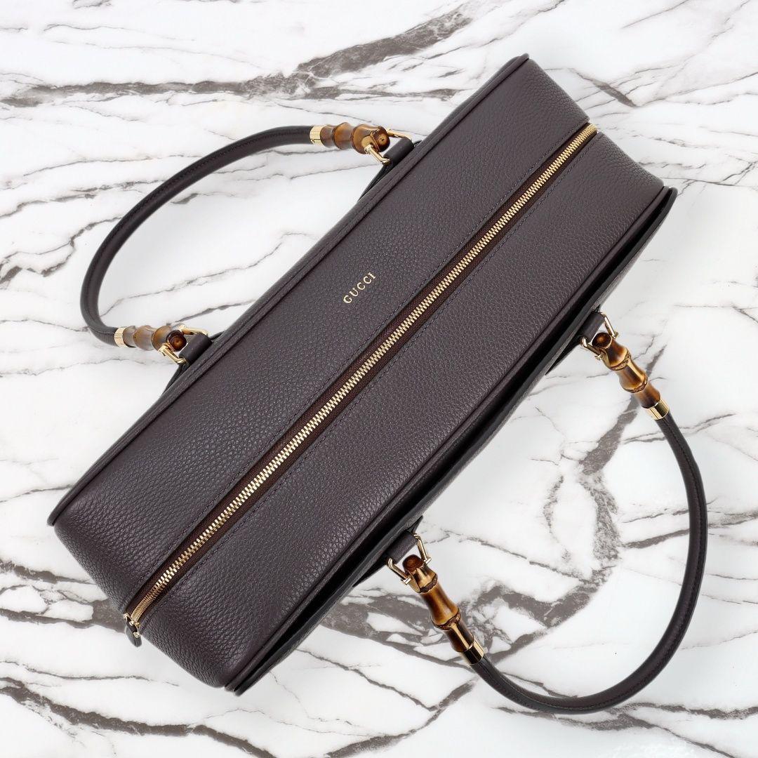Gucci Large Boston Bag with Bamboo — A006OD