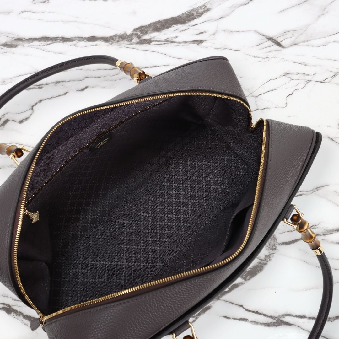 Gucci Large Boston Bag with Bamboo — A006OD