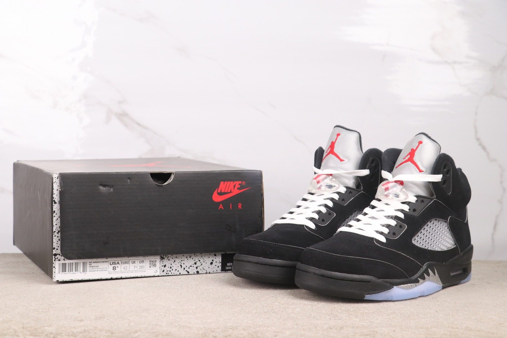 Air Jordan 5 “Black Metallic Reimagined” HF3975-001