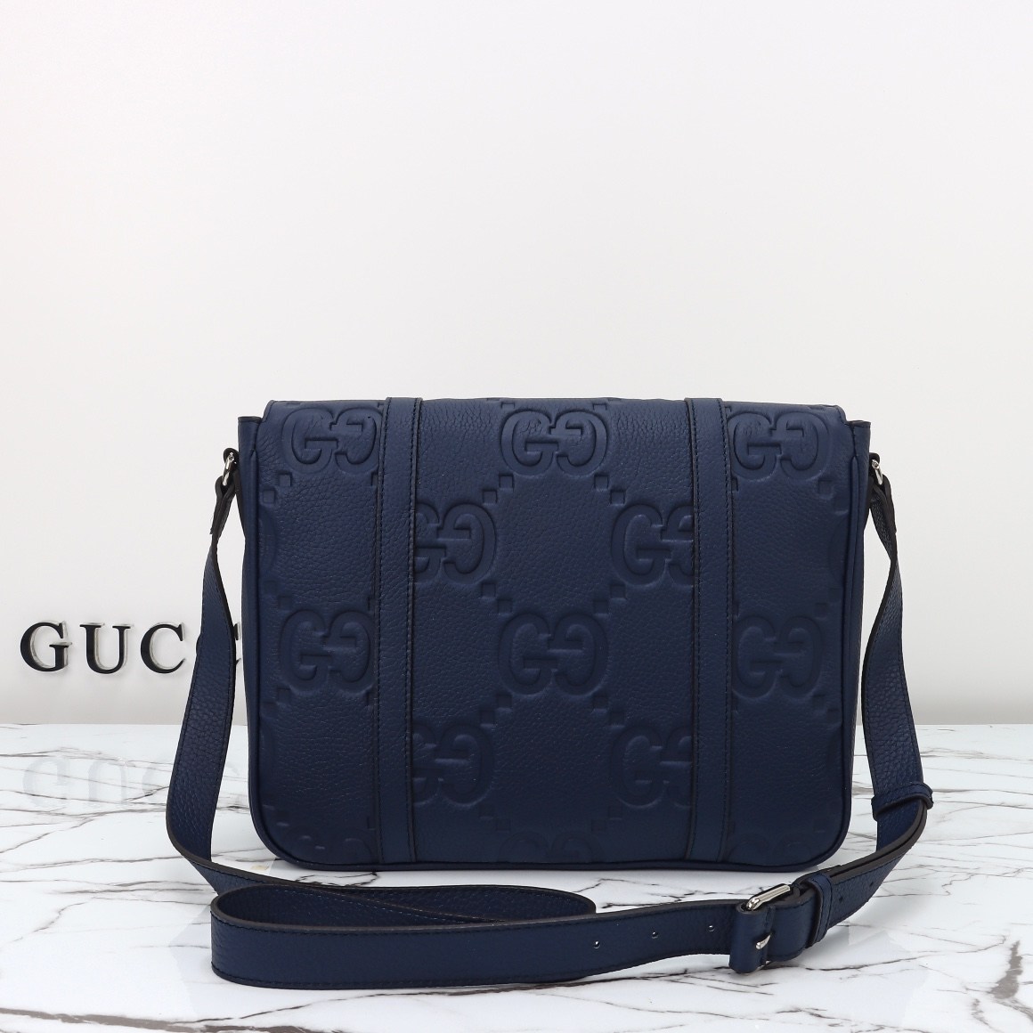 Gucci GG-Patterned Flap Messenger Bag — 760234