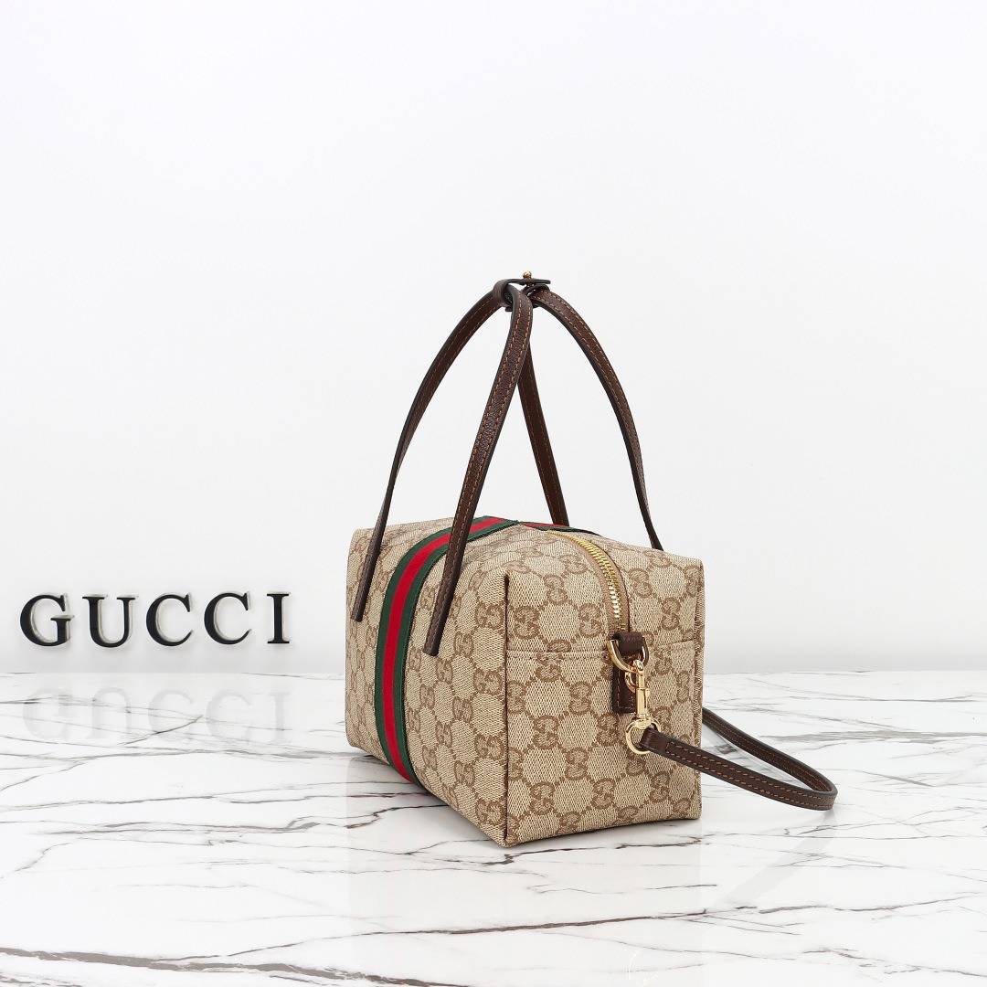 Gucci Mini Boston Bag with Web — 876057
