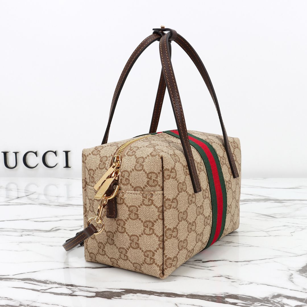 Gucci Mini Boston Bag with Web — 876057