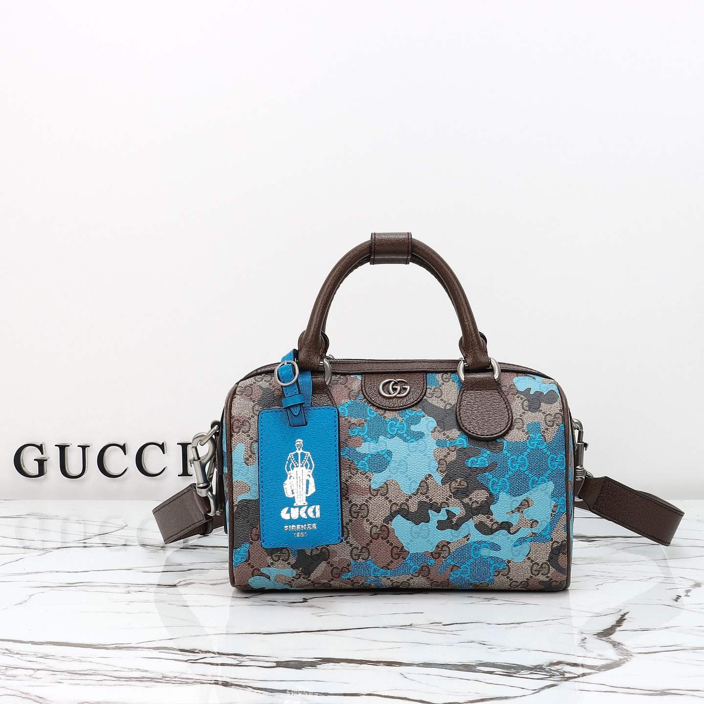 Gucci GG Camouflage Mini Boston Bag — 854860, Product 25284