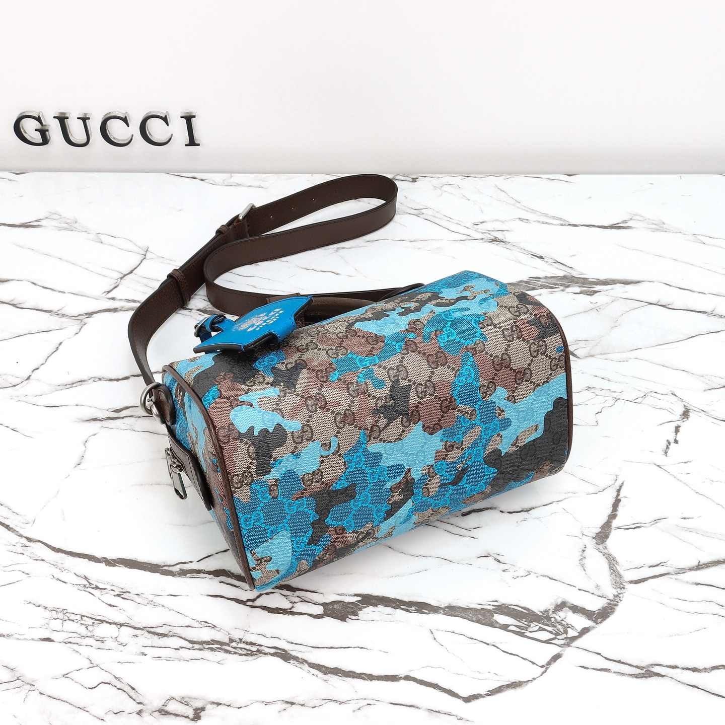 Gucci GG Camouflage Mini Boston Bag — 854860