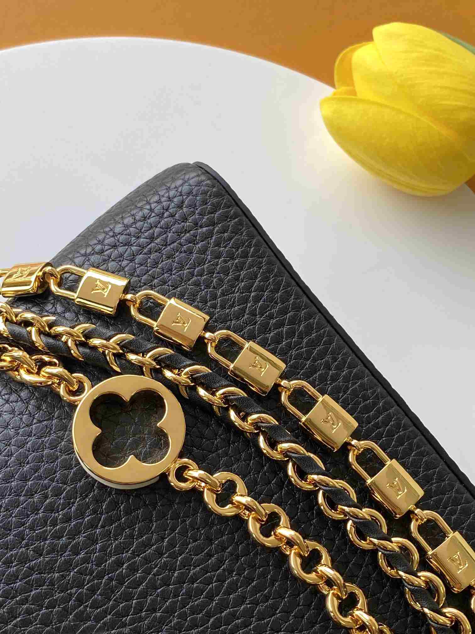 Louis Vuitton Capucines-Style Compact Top-Handle Bag — M11906