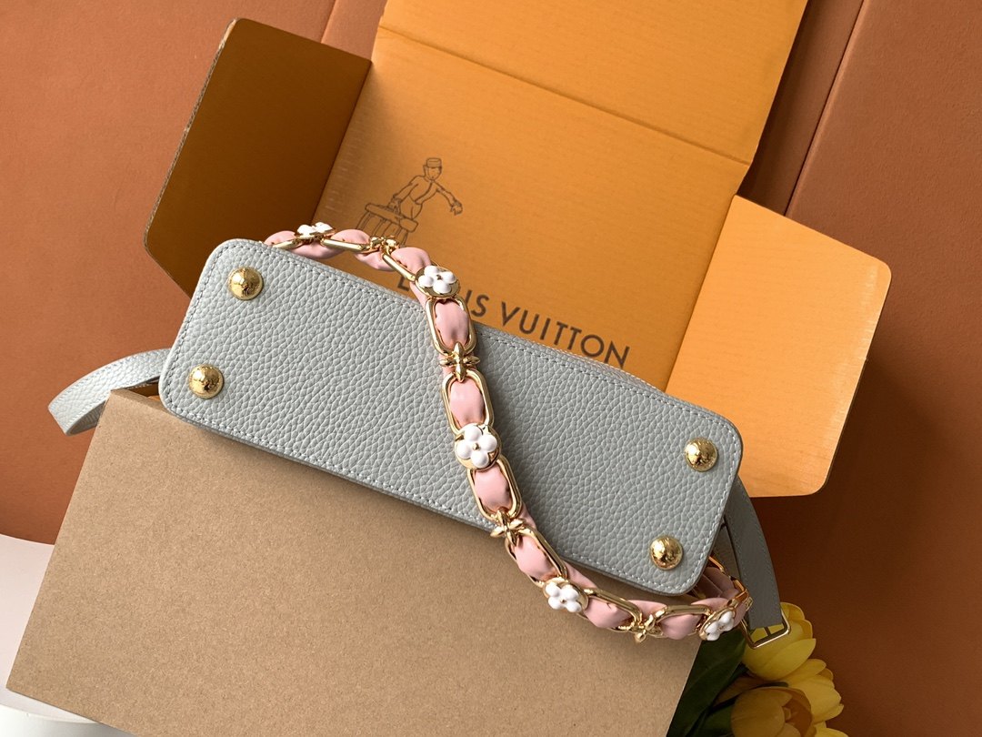 Louis Vuitton Capucines BB Blossom Chain-style Top-Handle Bag — M23280
