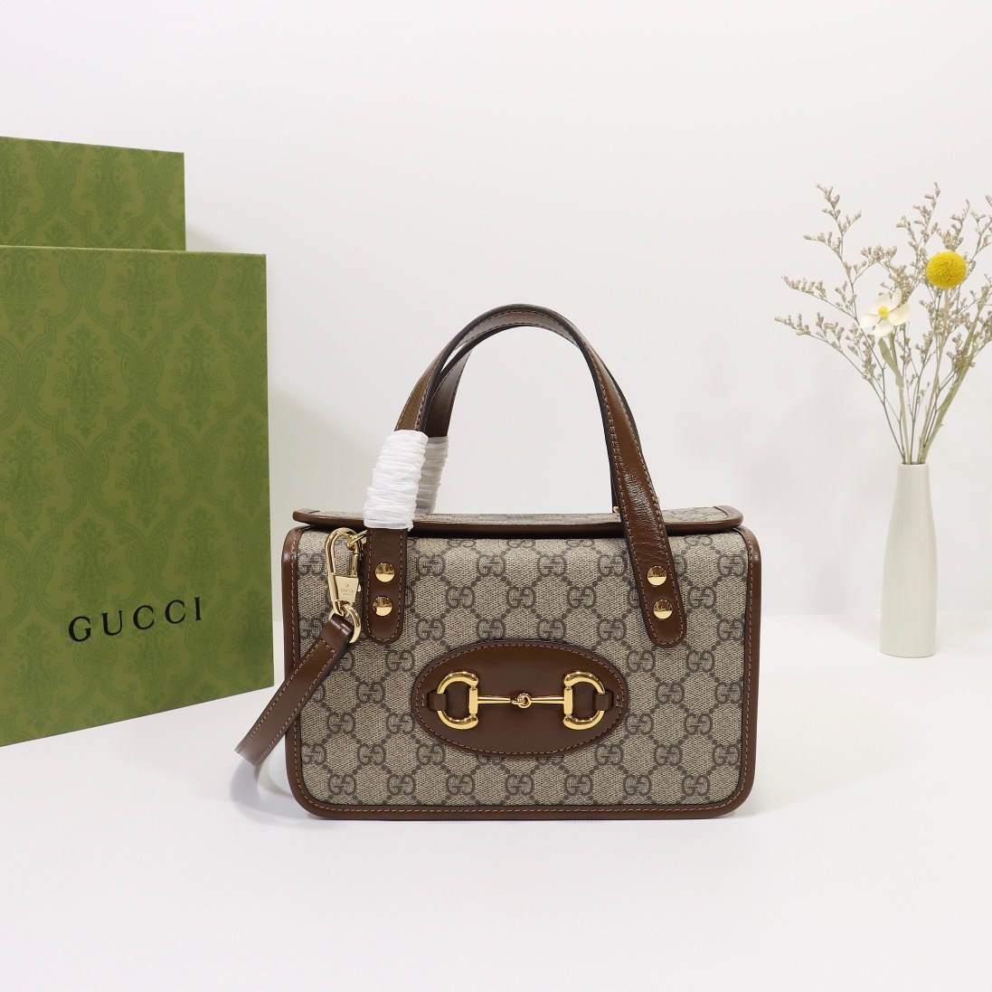 Gucci Horsebit 1955 Mini Top-Handle Bag — 645453