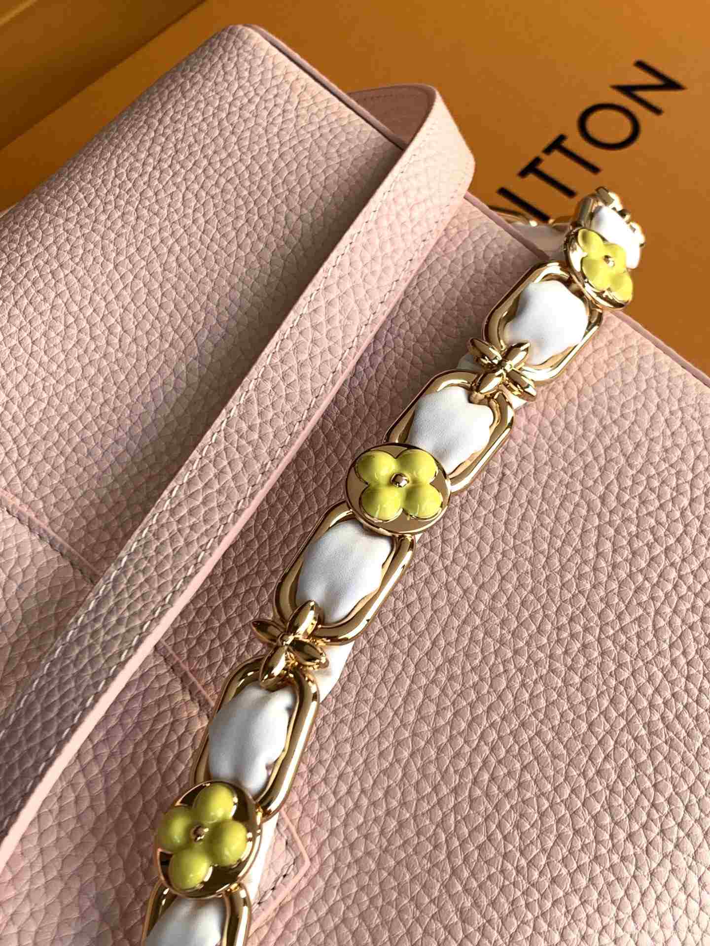Louis Vuitton Capucines BB Blossom Chain-style Top-Handle Bag — M23280