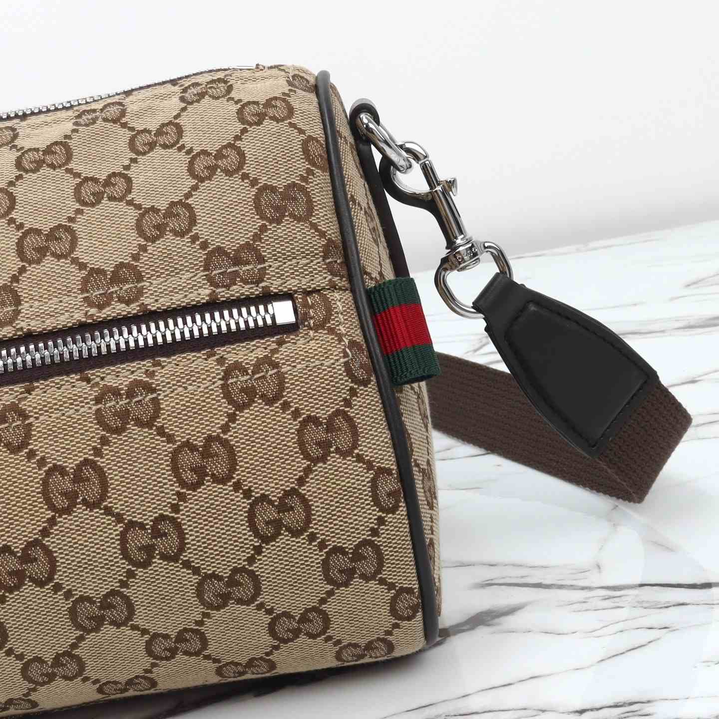 Gucci GG Canvas Small Cylinder Bag — 834455