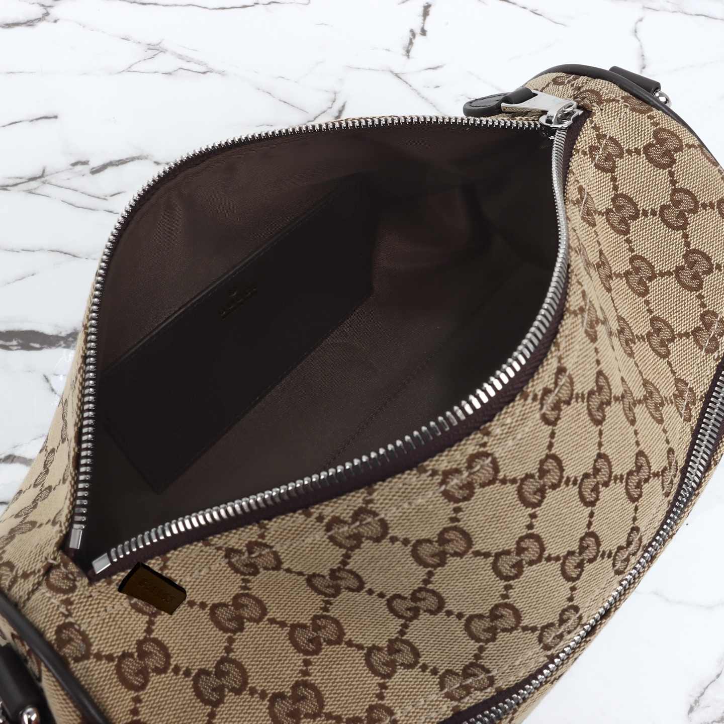 Gucci GG Canvas Small Cylinder Bag — 834455