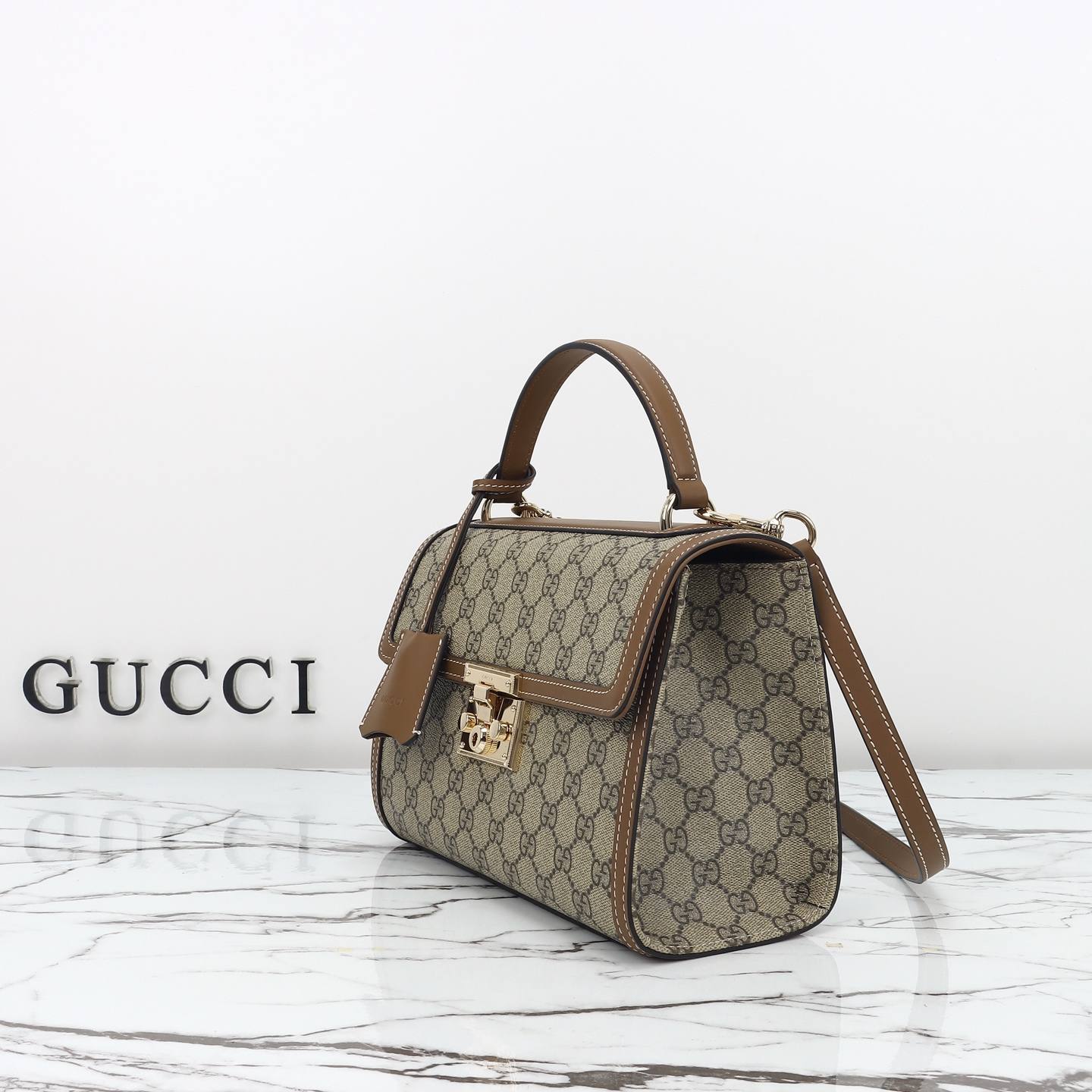 Gucci Padlock Medium Top-Handle Bag — 838998