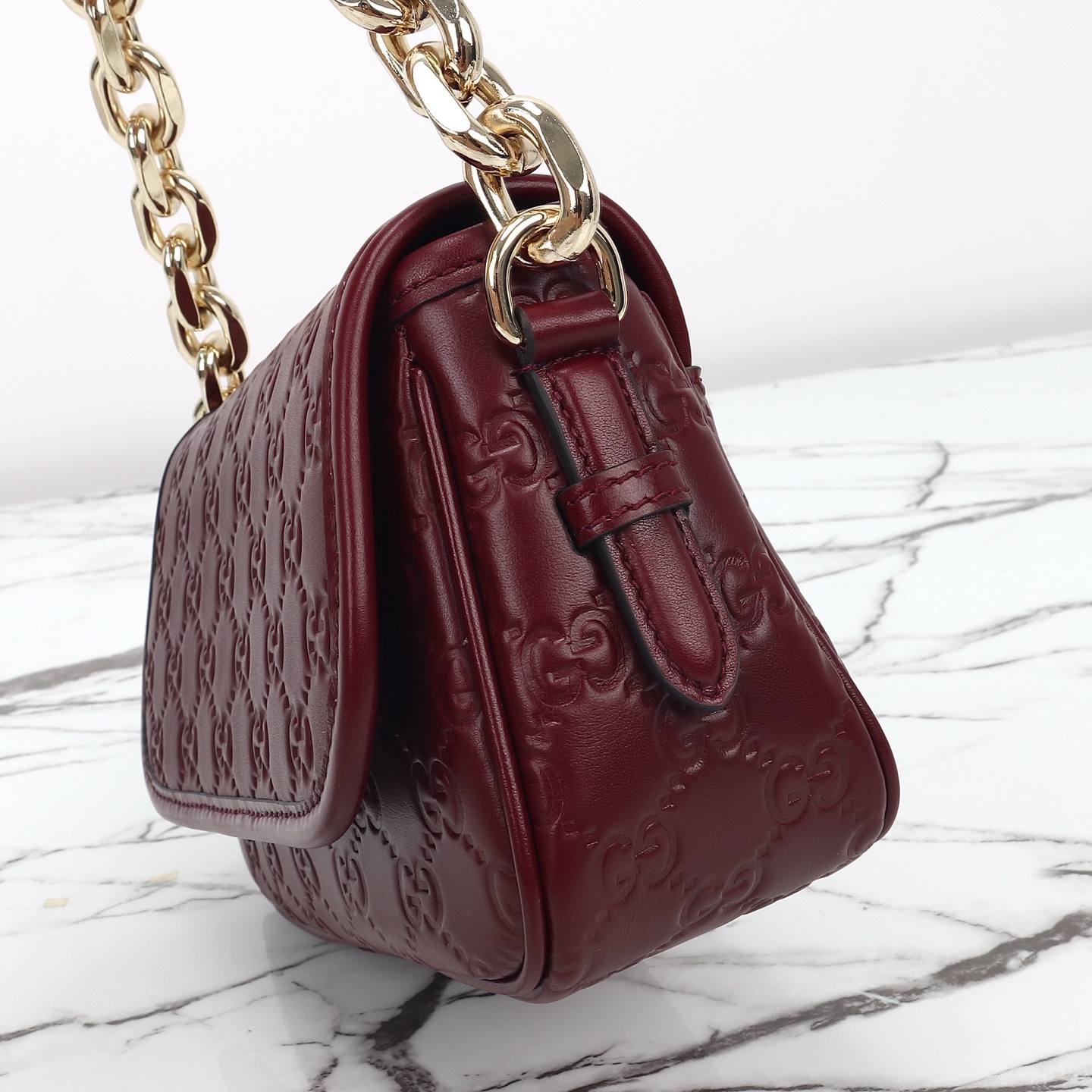 Gucci GG Emblem Small Shoulder Bag — 847448