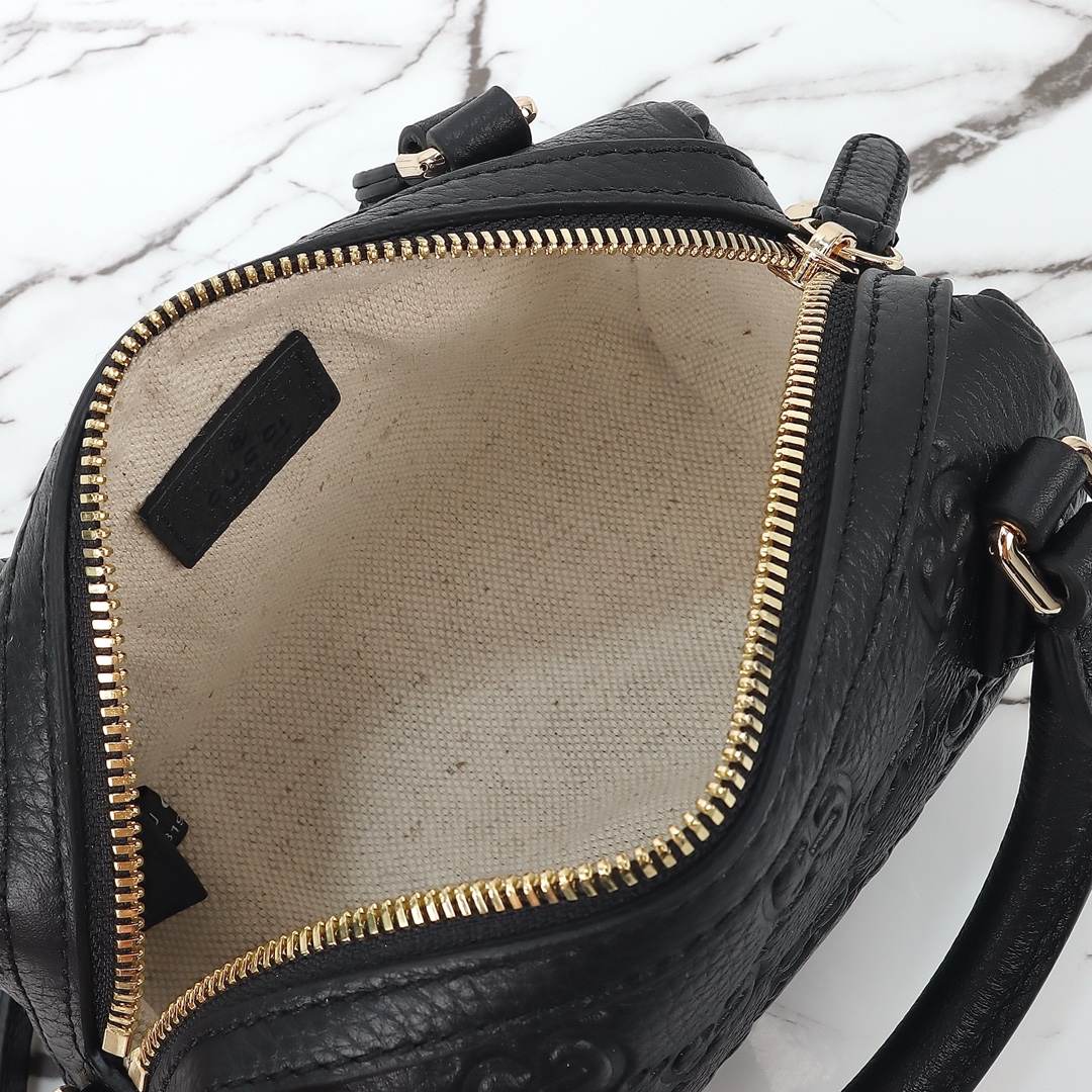 Gucci GG Emblem Mini Boston Bag — 815256