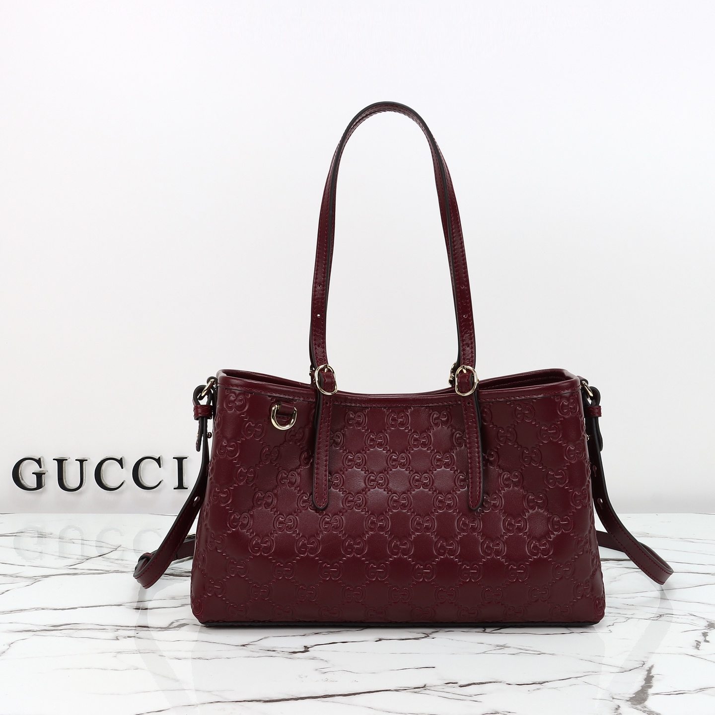 Gucci GG Emblem Tote Bag — 815214