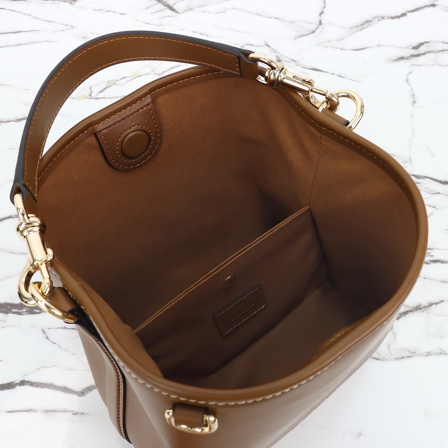 Gucci GG Emblem Mini Bucket Bag — 815118