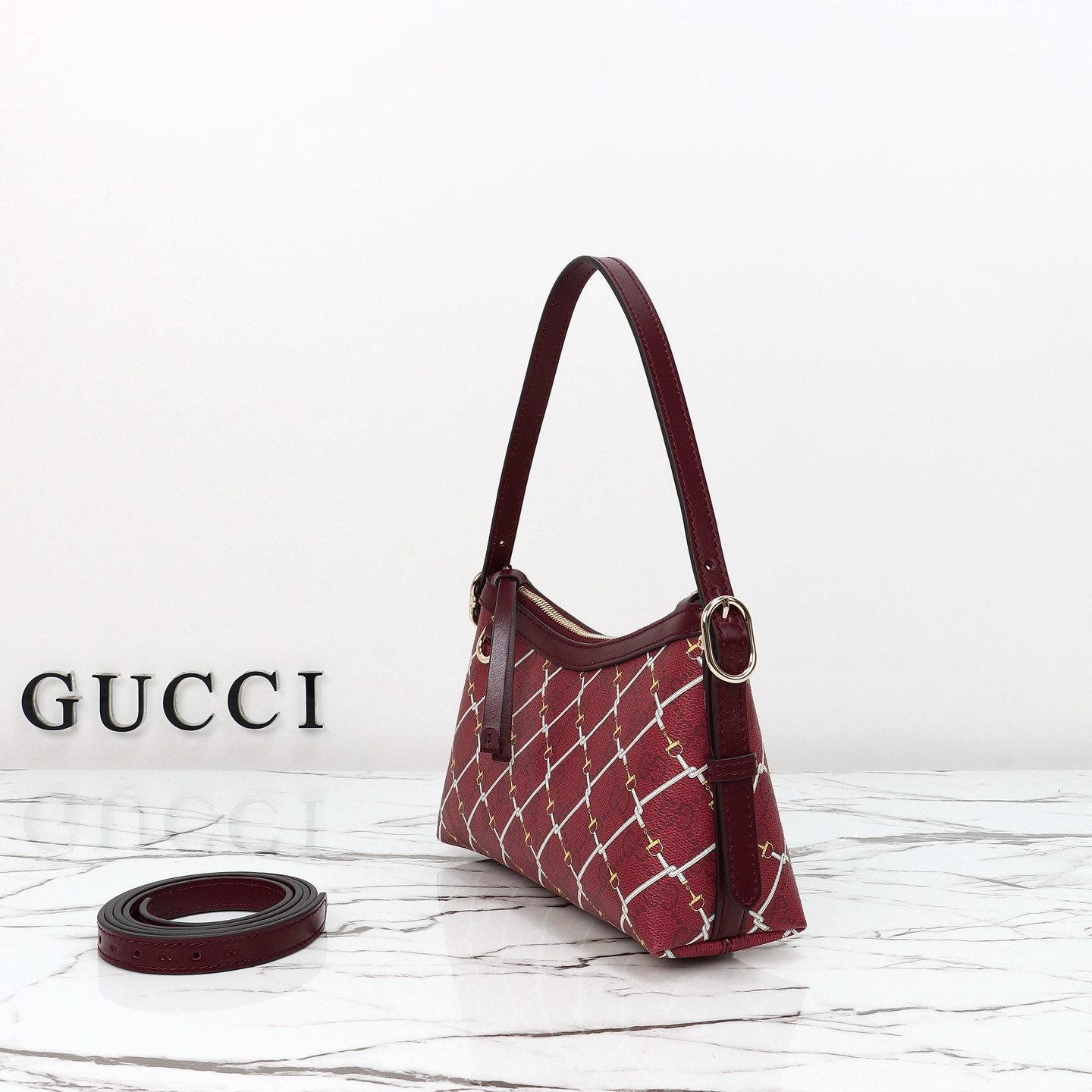 Gucci GG Emblem Small Shoulder Bag — 847450