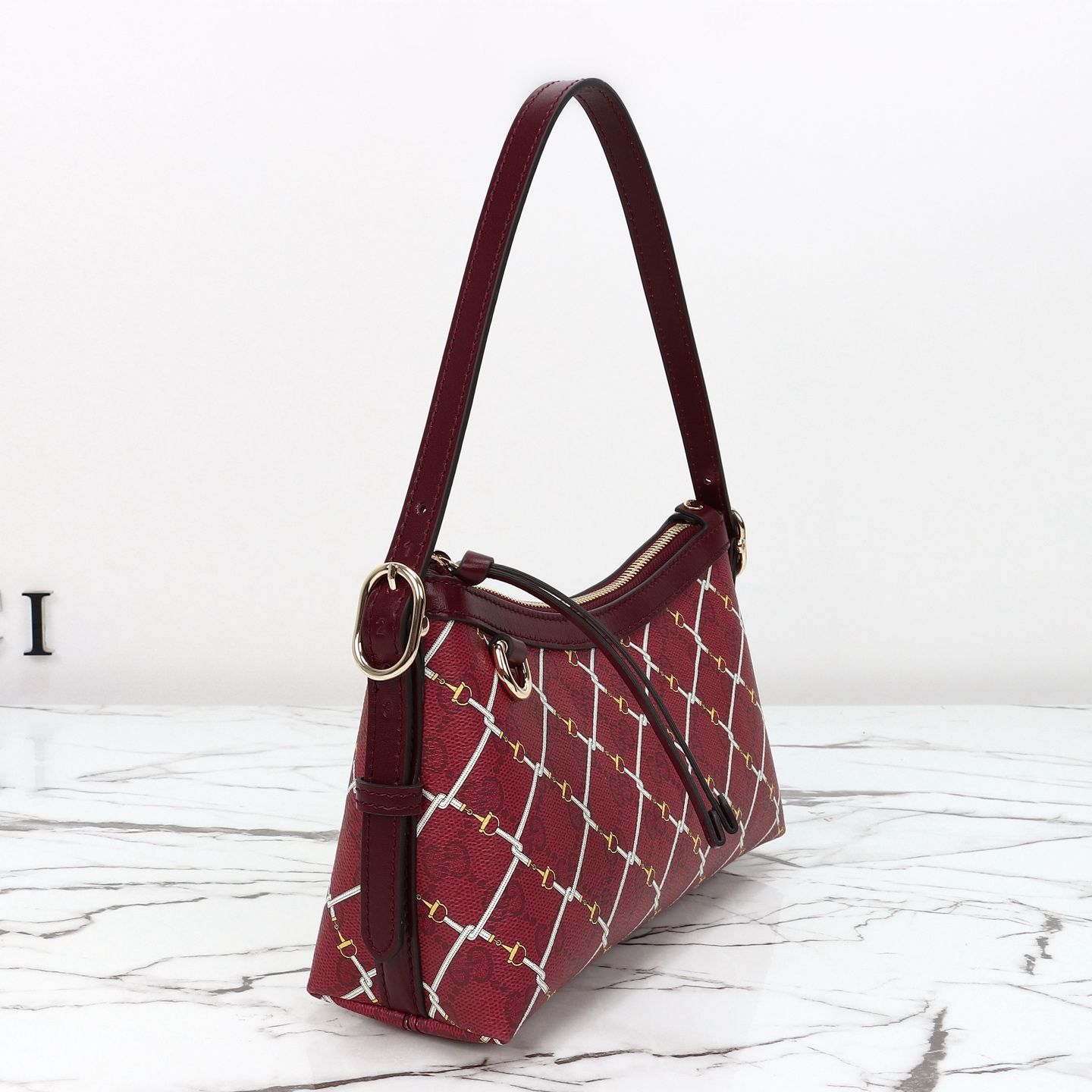 Gucci GG Emblem Small Shoulder Bag — 847450