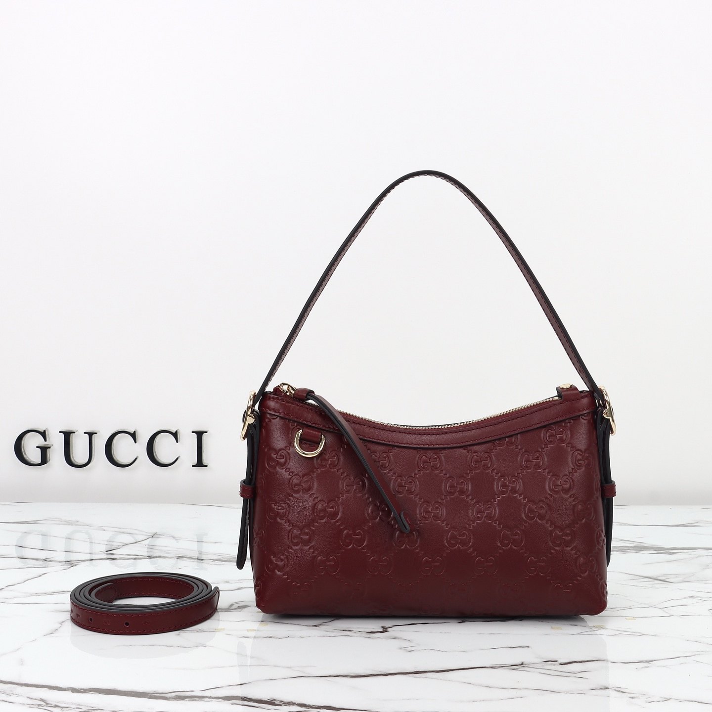 Gucci GG Emblem Small Shoulder Bag — 847450