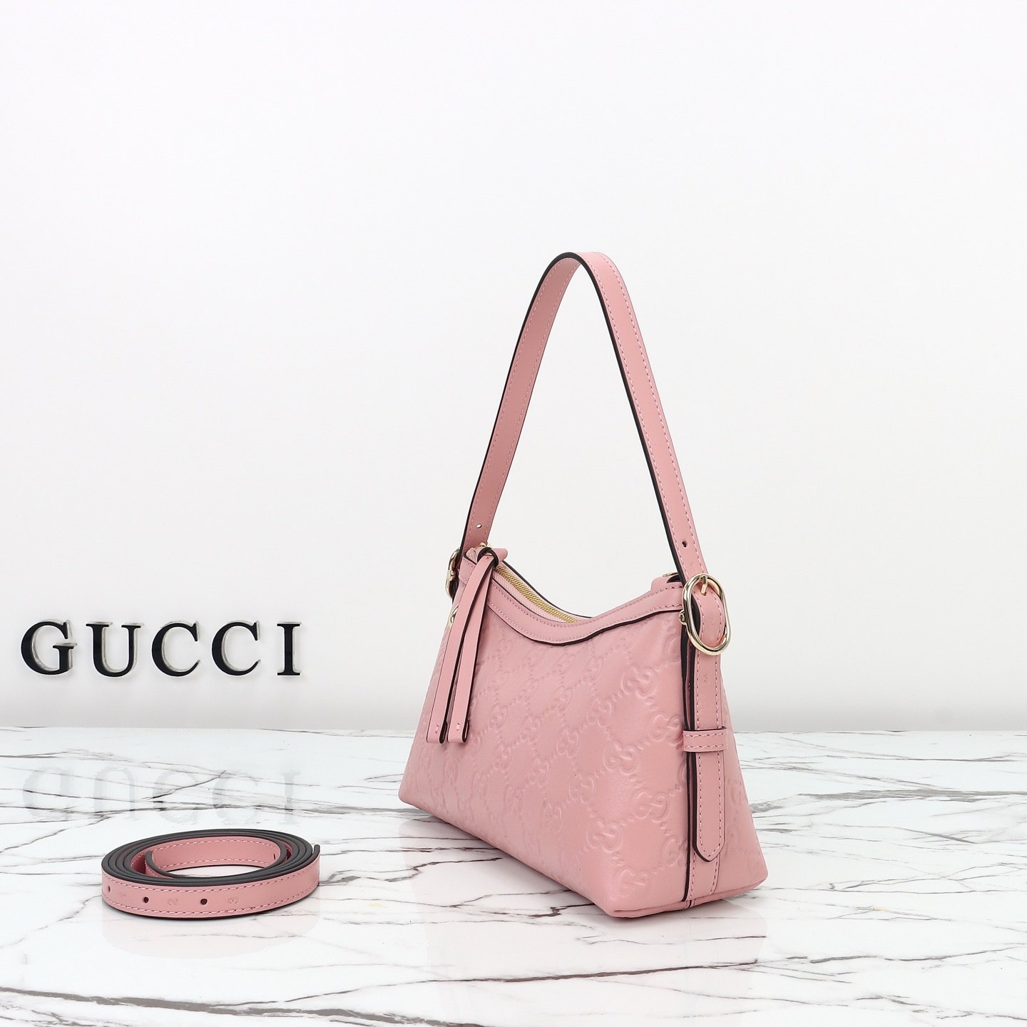 Gucci GG Emblem Small Shoulder Bag — 847450