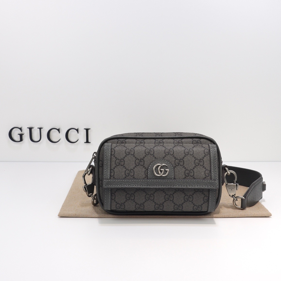 Gucci GG-Patterned Mini Crossbody Bag — 746308