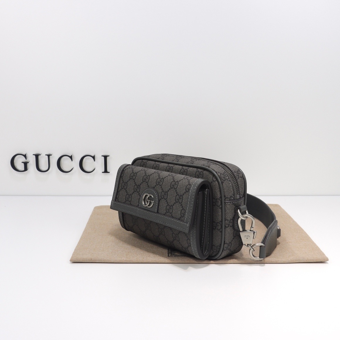 Gucci GG-Patterned Mini Crossbody Bag — 746308