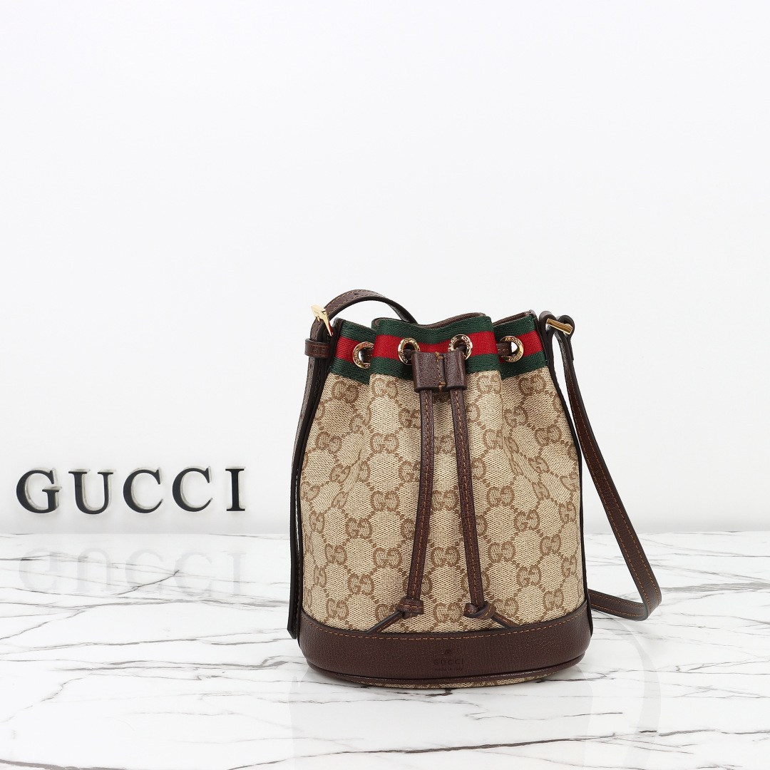 Gucci Mini Bucket Bag with Web โ 876060