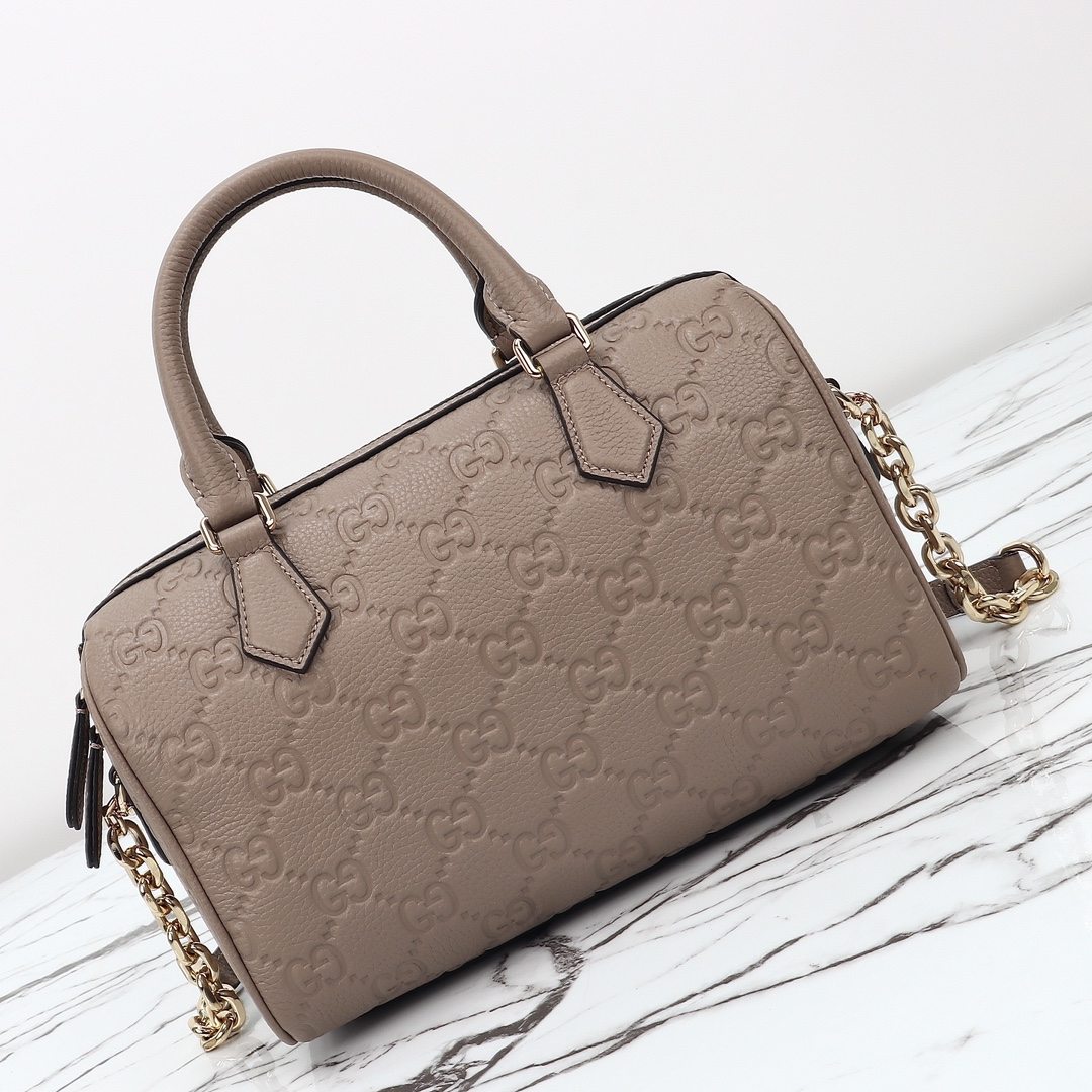 Gucci GG Emblem Small Boston Bag — 815255