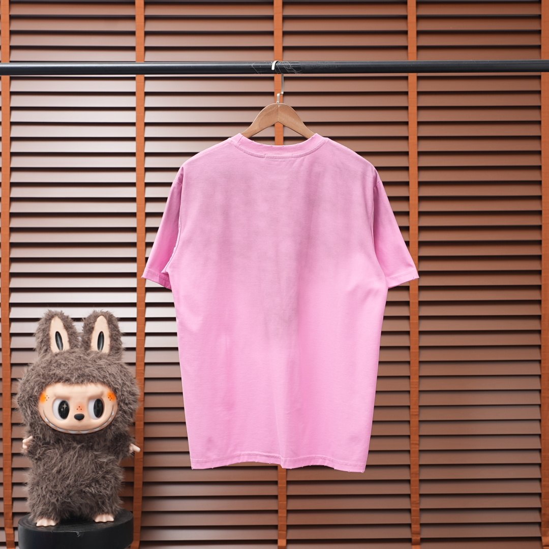 Acne Studios T-Shirt — Pink / Pink Lettering