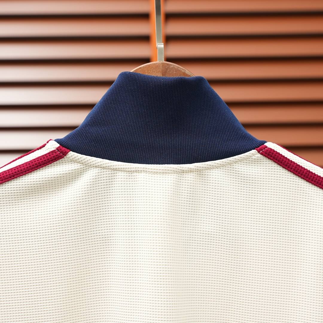Adidas Jacket — Red / Colourblock / Off-White
