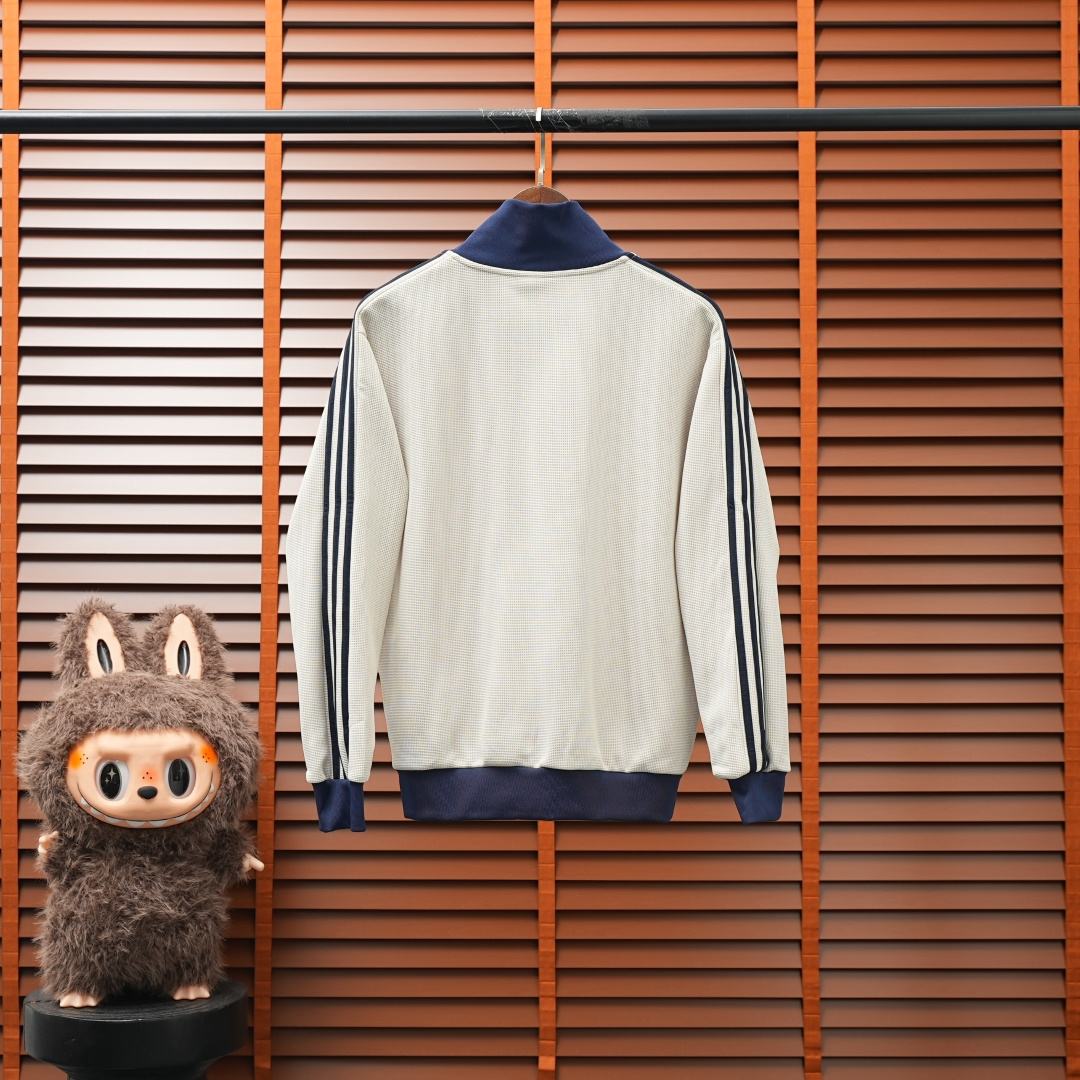 Adidas Jacket — Blue / Colourblock / Off-White