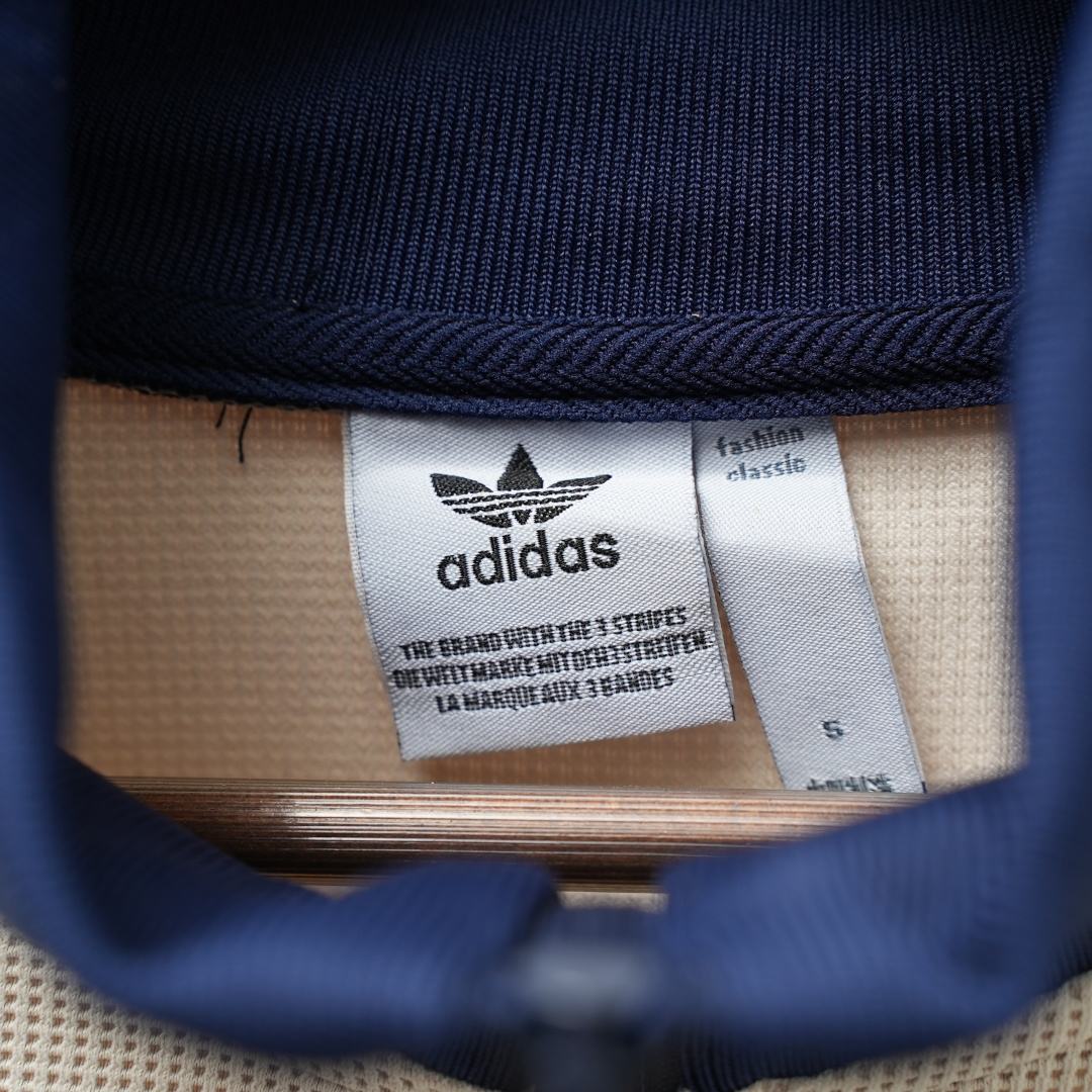 Adidas Jacket — Blue / Colourblock / Off-White