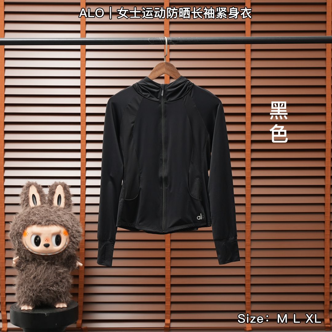 Alo Long-Sleeve Top — Black