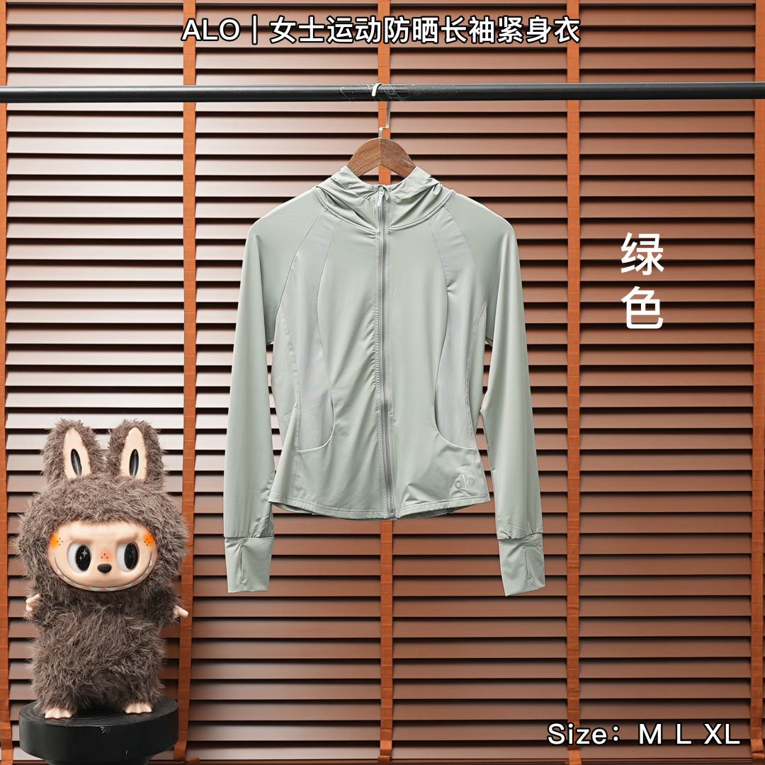 Alo Long-Sleeve Top — Green