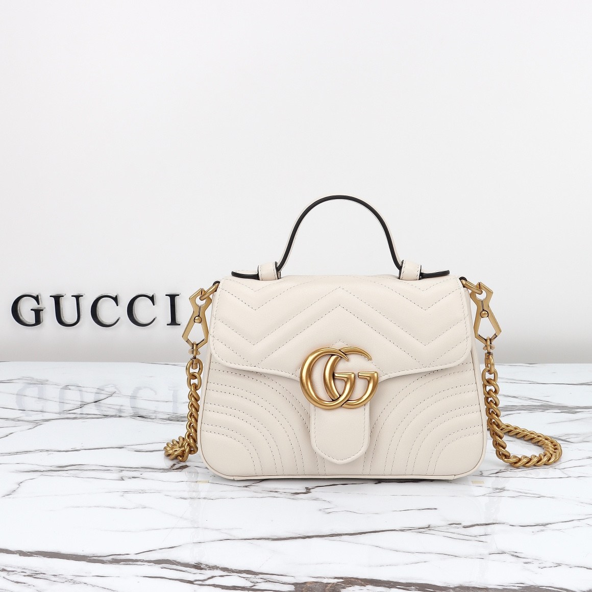 Gucci GG Marmont Mini Top Handle Bag — 547260, Product 25874