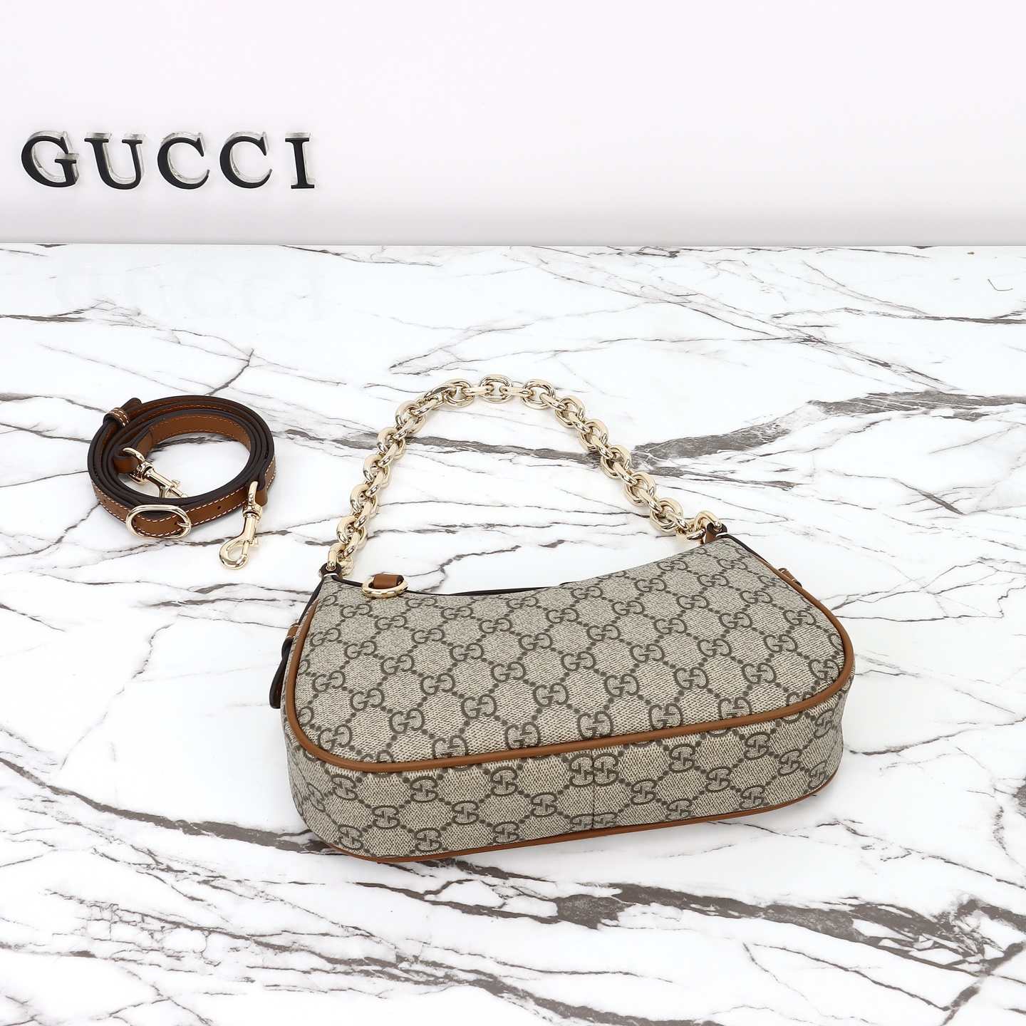 Gucci GG Emblem Small Shoulder Bag — 847447