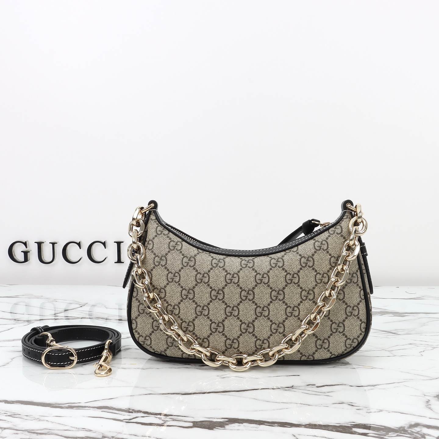 Gucci GG Emblem Small Shoulder Bag — 847447