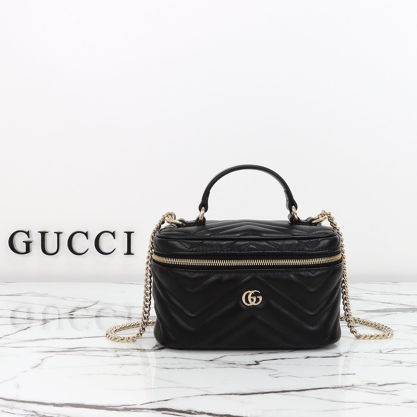 Gucci GG Marmont Mini Vanity Bag — 837454